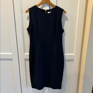 Elegant Navy Calvin Klein  Sleeveless Dress